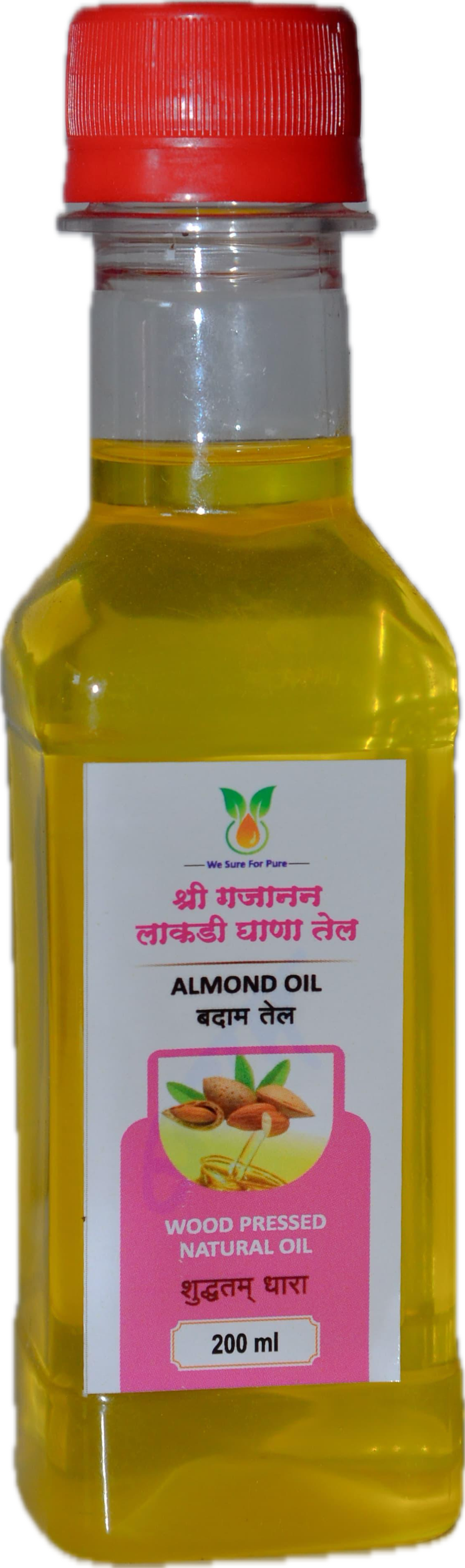 almond oil bottle